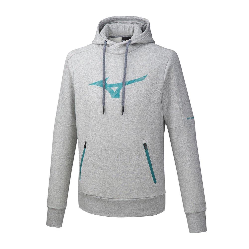 Mizuno Men's Hoodies Heritage Hoody Grey - DCZKPAN-69